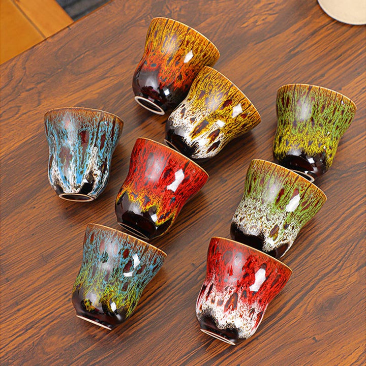 Buddha Stones Vintage Kiln Change Design Ceramiczny kubek do kawy i herbaty 150 ml - image 17