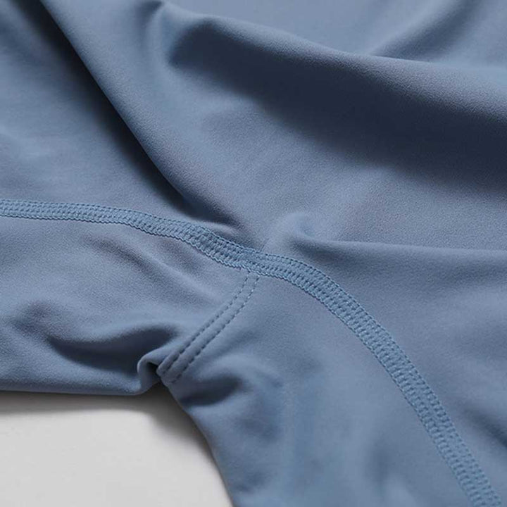 Buddha Stones Kombinezon z krótkim rękawem i zamkiem błyskawicznym o wysokiej elastyczności, sportowy, fitness, joga, damski, body - image 13