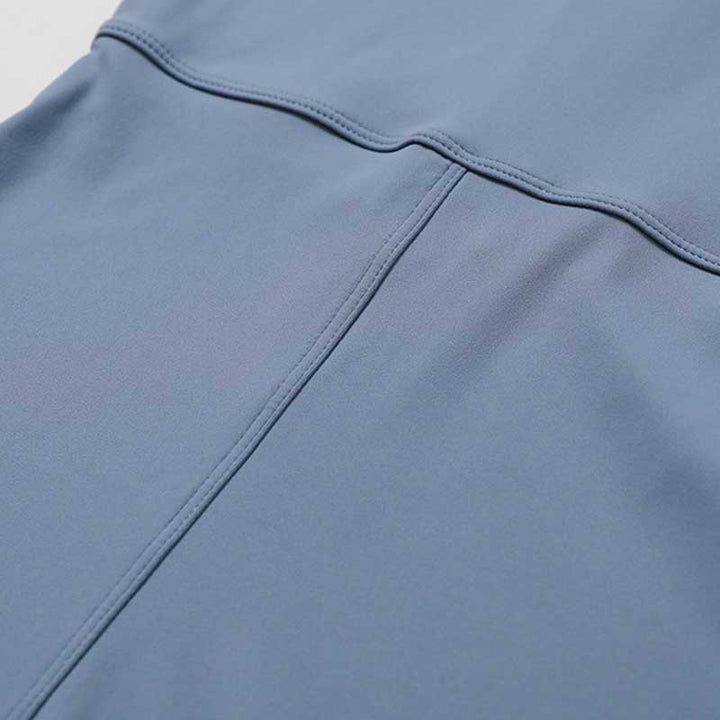 Buddha Stones Kombinezon z krótkim rękawem i zamkiem błyskawicznym o wysokiej elastyczności, sportowy, fitness, joga, damski, body - image 12