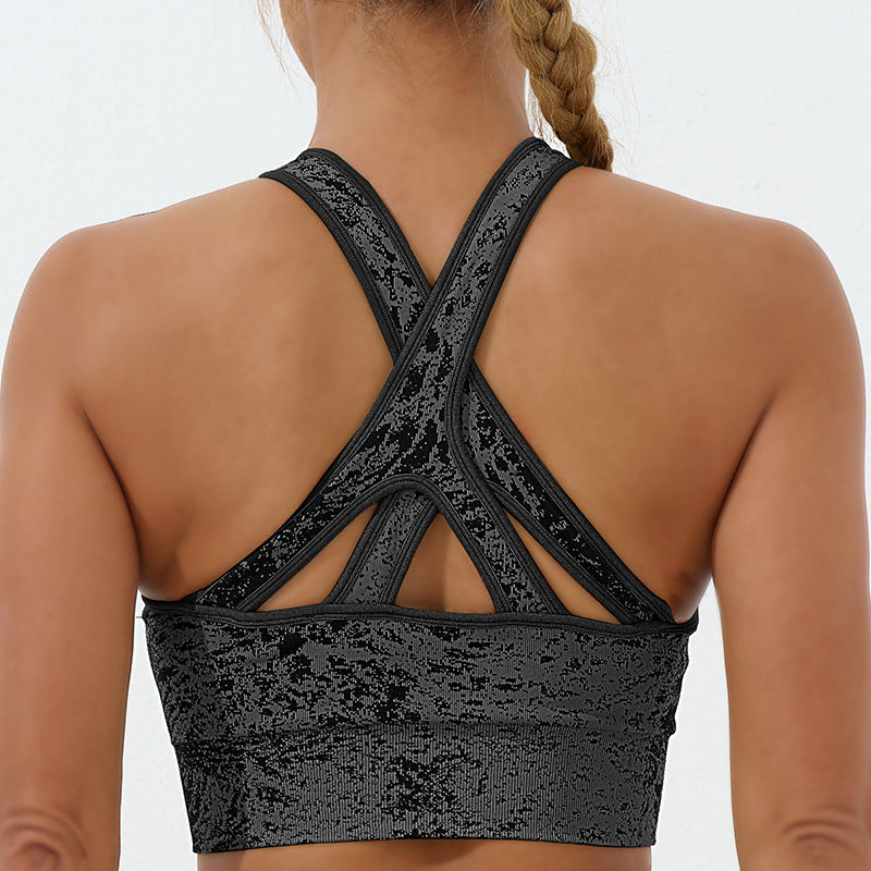 Buddha Stones Bezszwowy Fitness Crop Tank Top Wysoki Stan Legginsy Spodnie Sport Siłownia Joga Stroje