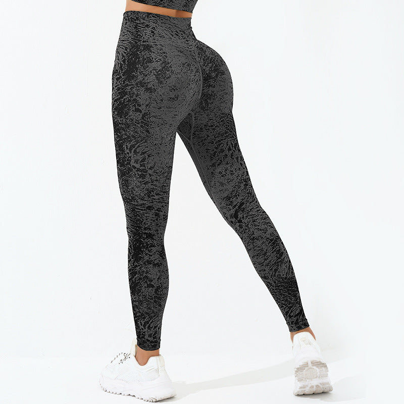 Buddha Stones Bezszwowy Fitness Crop Tank Top Wysoki Stan Legginsy Spodnie Sport Siłownia Joga Stroje