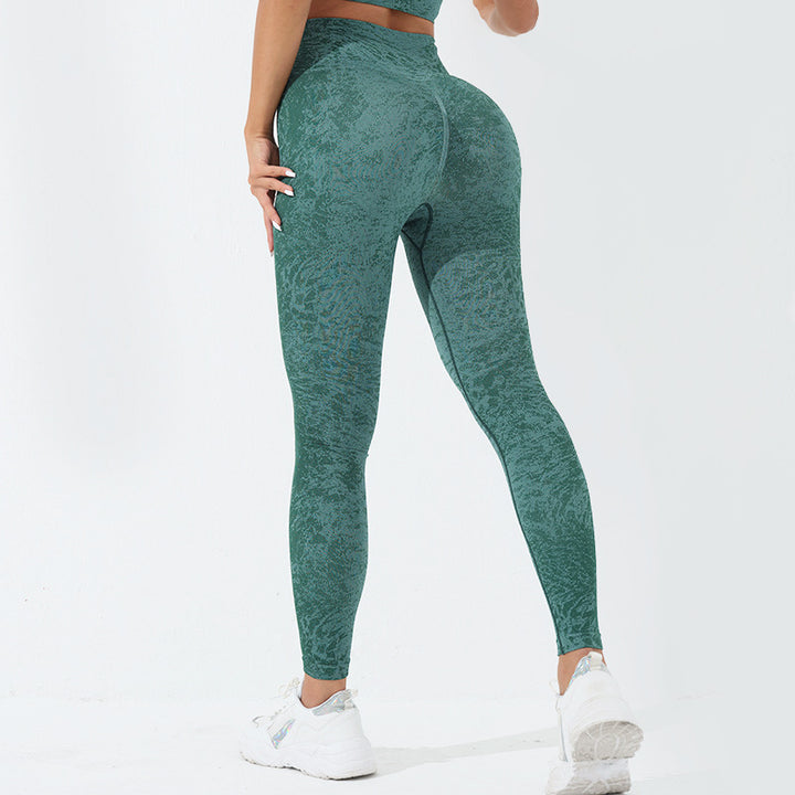 Buddha Stones Bezszwowy Fitness Crop Tank Top Wysoki Stan Legginsy Spodnie Sport Siłownia Joga Stroje