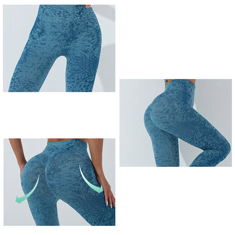 Buddha Stones Bezszwowy Fitness Crop Tank Top Wysoki Stan Legginsy Spodnie Sport Siłownia Joga Stroje