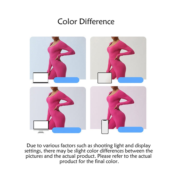 Buddha Stones Damskie Długi Rękaw Bez Pleców Kombinezon Sportowy Fitness Joga Body - image 11