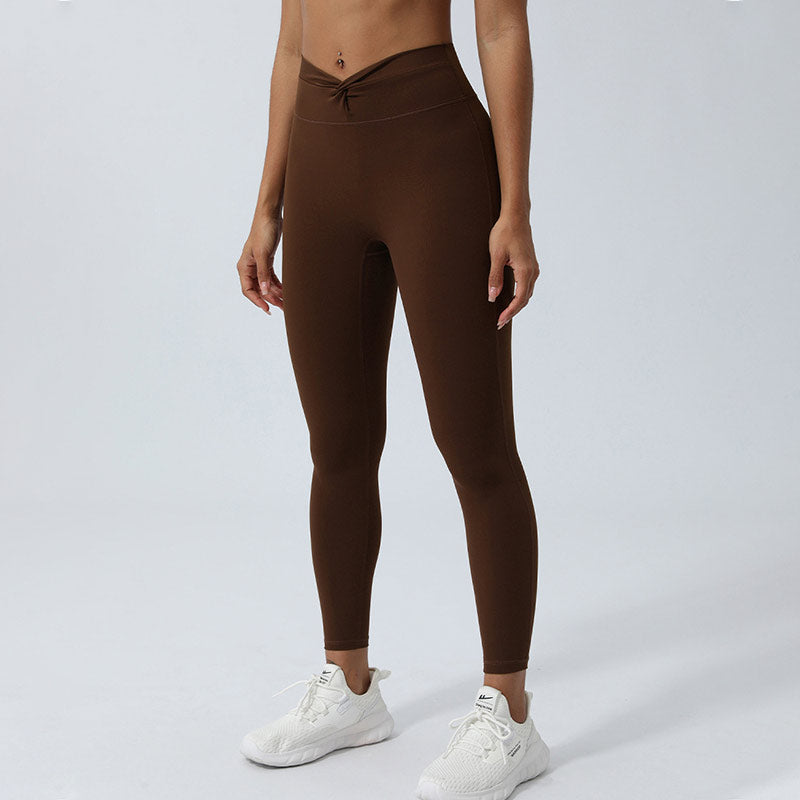 Buddha Stones Kobiety Trening Długi Rękaw Krzyżowy Top Bez Pleców Tee Legginsy Sport Fitness Joga Strój