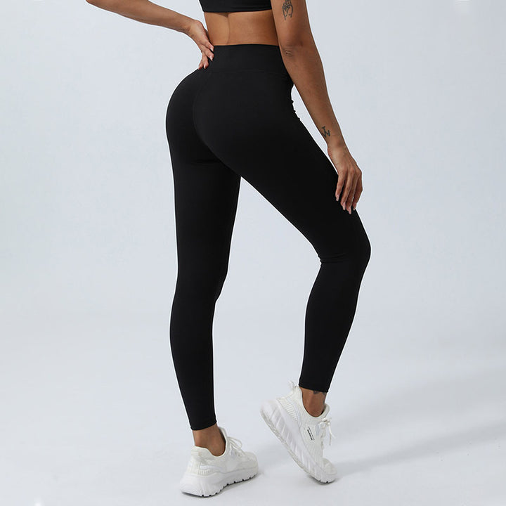 Buddha Stones Kobiety Trening Długi Rękaw Krzyżowy Top Bez Pleców Tee Legginsy Sport Fitness Joga Strój