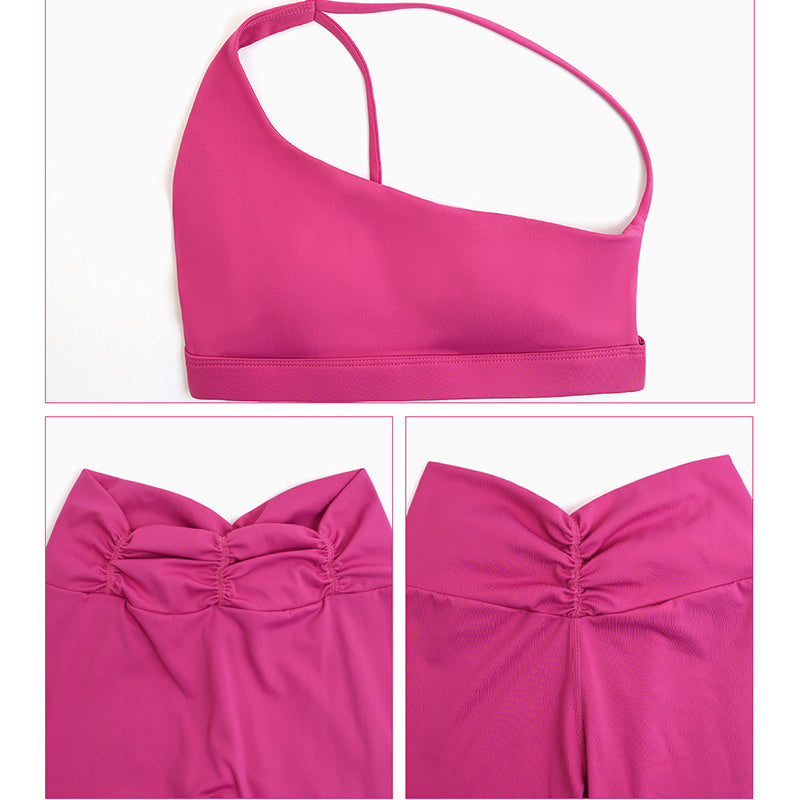 Buddha Stones 2 szt. bez pleców asymetryczny projekt top biustonosz spodenki legginsy spodnie fitness joga strój zestaw - image 20