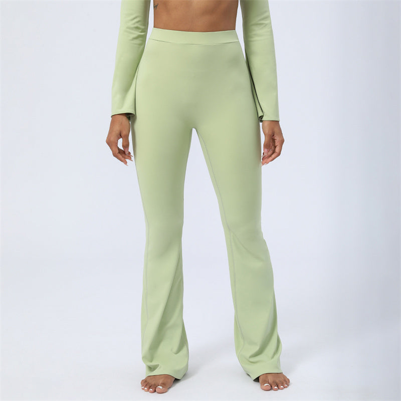 Buddha Stones Długi rękaw Biustonosz z odkrytymi plecami i ramiączkami Spodnie rozszerzane Fitness Joga Strój - image 2