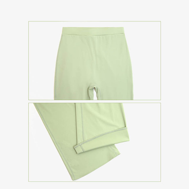 Buddha Stones Długi rękaw Biustonosz z odkrytymi plecami i ramiączkami Spodnie rozszerzane Fitness Joga Strój - image 5