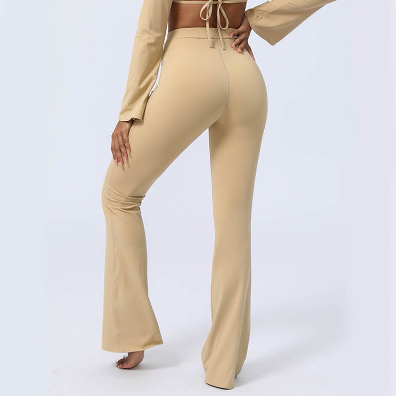 Buddha Stones Długi rękaw Biustonosz z odkrytymi plecami i ramiączkami Spodnie rozszerzane Fitness Joga Strój - image 20