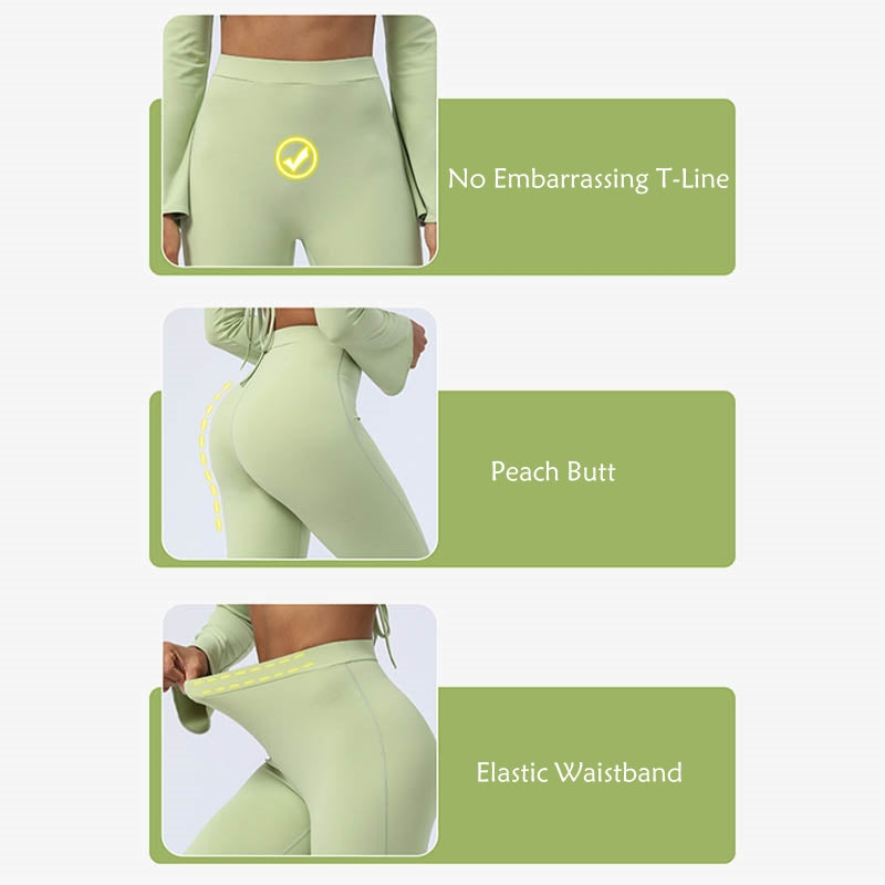 Buddha Stones Długi rękaw Biustonosz z odkrytymi plecami i ramiączkami Spodnie rozszerzane Fitness Joga Strój - image 4