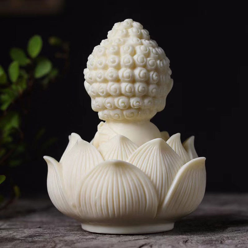 Buddha Stones Mini kość słoniowa owoce Tathagata budda lotos Kwan Yin Avalokitesvara Manjusri Samantabhadra spokój dekoracja biurka