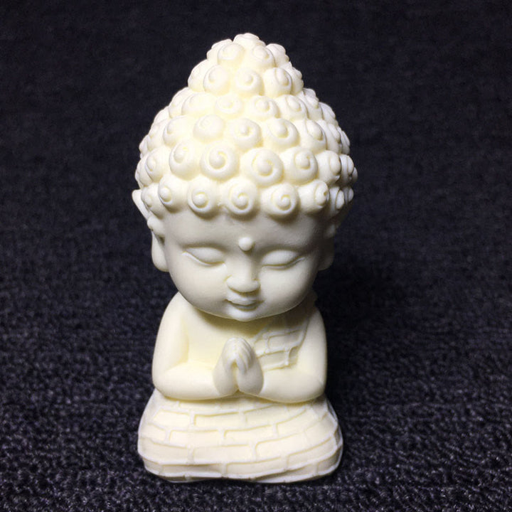 Buddha Stones Mini kość słoniowa owoce Tathagata budda lotos Kwan Yin Avalokitesvara Manjusri Samantabhadra spokój dekoracja biurka - Budda Tathagata 8,5*4,5*4,5 cm - image 9