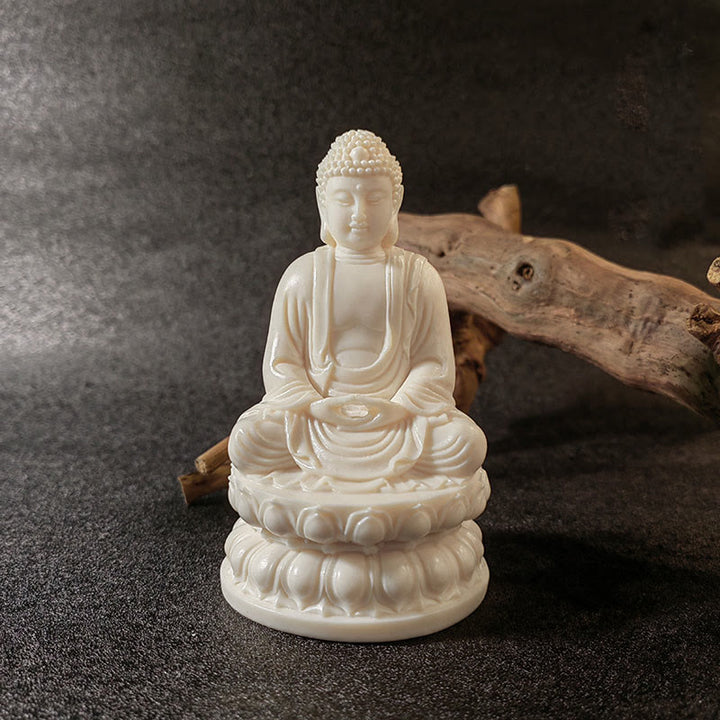 Buddha Stones Mini kość słoniowa owoce Tathagata budda lotos Kwan Yin Avalokitesvara Manjusri Samantabhadra spokój dekoracja biurka - image 18