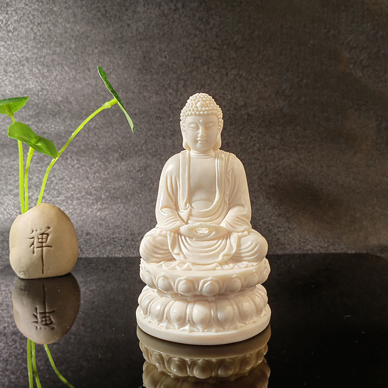 Buddha Stones Mini kość słoniowa owoce Tathagata budda lotos Kwan Yin Avalokitesvara Manjusri Samantabhadra spokój dekoracja biurka