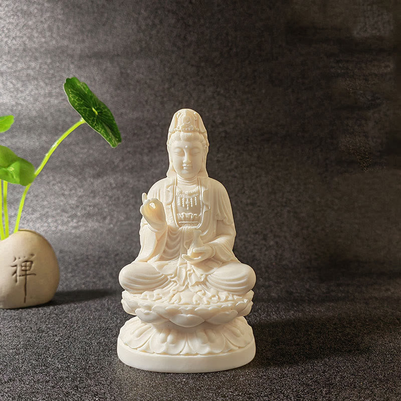 Buddha Stones Mini kość słoniowa owoce Tathagata budda lotos Kwan Yin Avalokitesvara Manjusri Samantabhadra spokój dekoracja biurka
