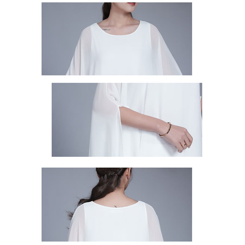 Buddha Stones Prosty wzór Midi Sukienka Szerokie Spodnie Medytacja Duchowy Zen Praktyka Joga Taniec Odzież - image 8