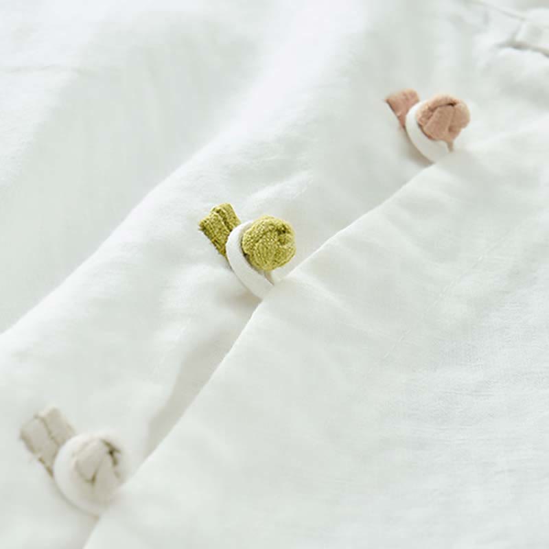 Buddha Stones Ramie Lniana Bluzka Damska Koszula Top Chiński Styl Hanfu Odzież - image 19