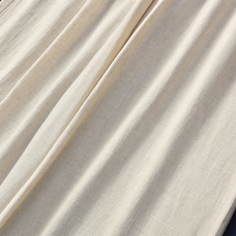 Buddha Stones Proste Szerokie Spodnie Taneczne Damskie Spodnie Do Jogi Z Kieszeniami - image 10