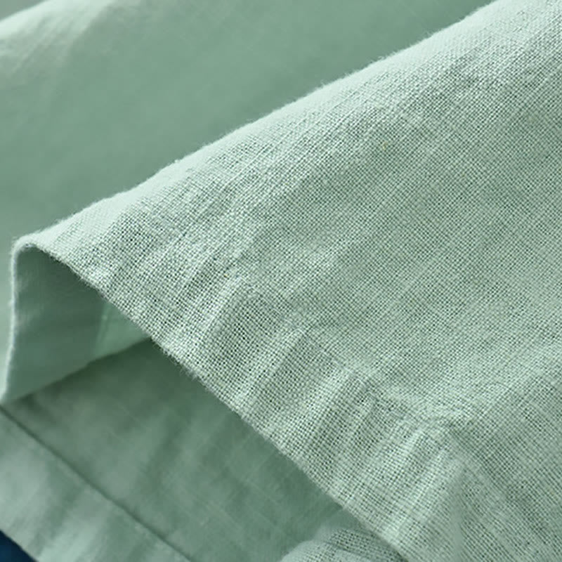 Buddha Stones Ramie Lniana Luźna Bluzka Damska Koszula Z Długim Rękawem Chiński Hanfu Top - image 7