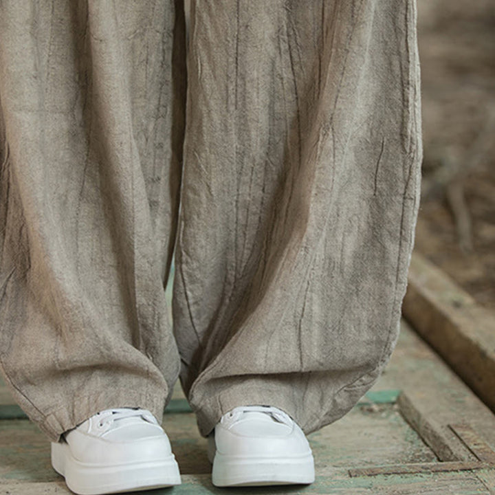 Buddha Stones Retro Tie Dye Harem Pants Casualowe damskie spodnie do jogi z kieszeniami - image 15