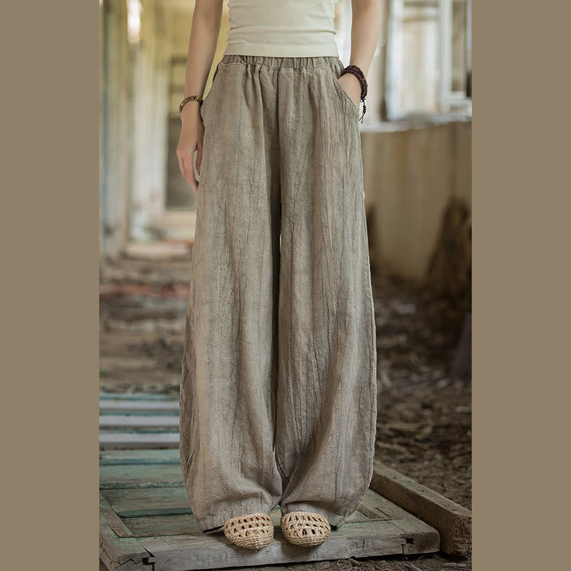 Buddha Stones Retro Tie Dye Harem Pants Casualowe damskie spodnie do jogi z kieszeniami - image 8