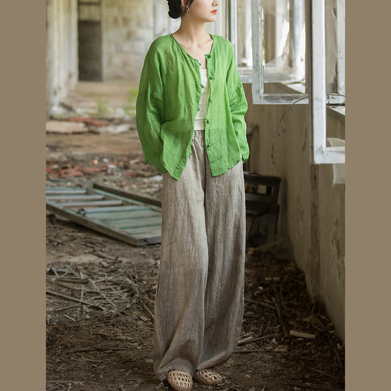 Buddha Stones Retro Tie Dye Harem Pants Casualowe damskie spodnie do jogi z kieszeniami - image 10