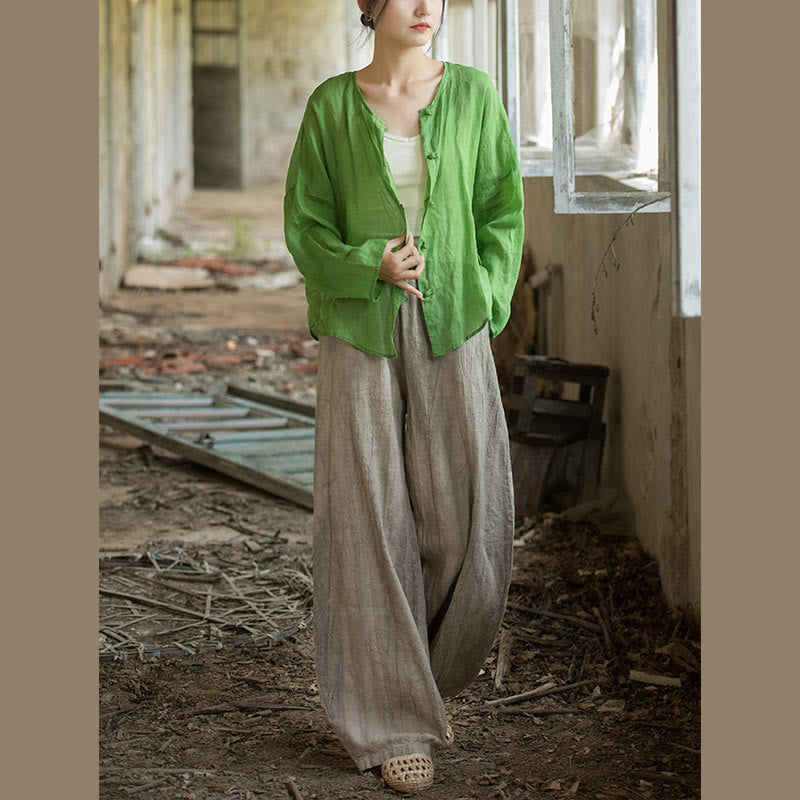 Buddha Stones Retro Tie Dye Harem Pants Casualowe damskie spodnie do jogi z kieszeniami - image 12