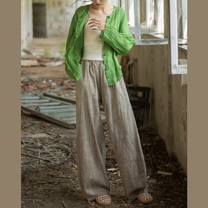 Buddha Stones Retro Tie Dye Harem Pants Casualowe damskie spodnie do jogi z kieszeniami - image 11