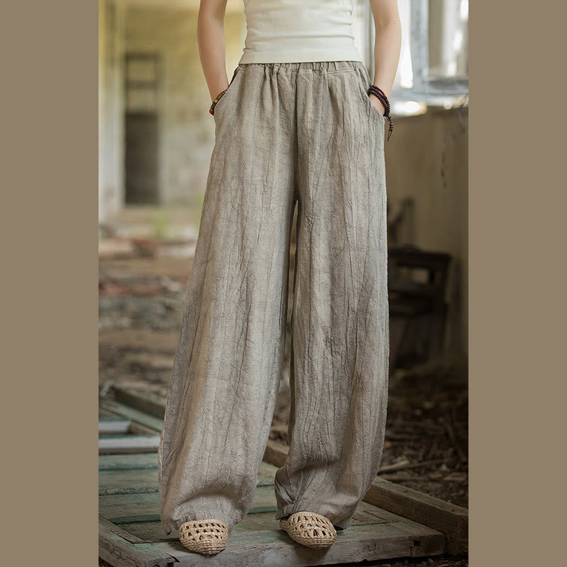 Buddha Stones Retro Tie Dye Harem Pants Casualowe damskie spodnie do jogi z kieszeniami - image 7