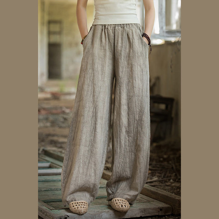 Buddha Stones Retro Tie Dye Harem Pants Casualowe damskie spodnie do jogi z kieszeniami - image 7