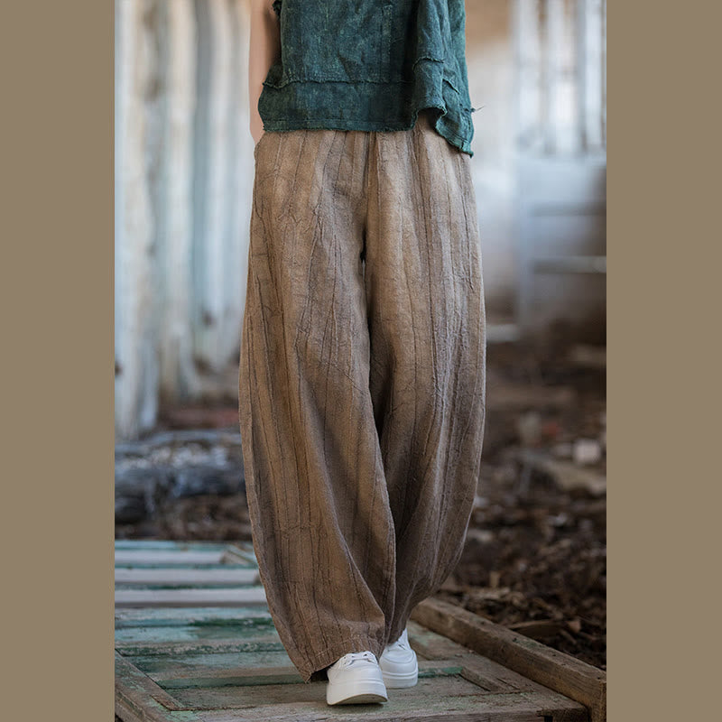 Buddha Stones Retro Tie Dye Harem Pants Casualowe damskie spodnie do jogi z kieszeniami - image 24