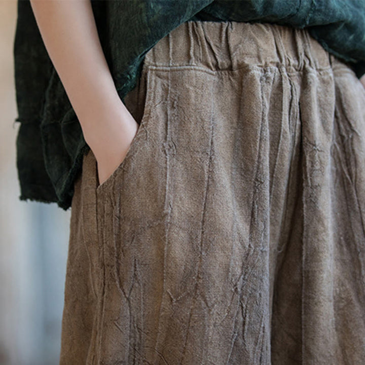 Buddha Stones Retro Tie Dye Harem Pants Casualowe damskie spodnie do jogi z kieszeniami - image 26