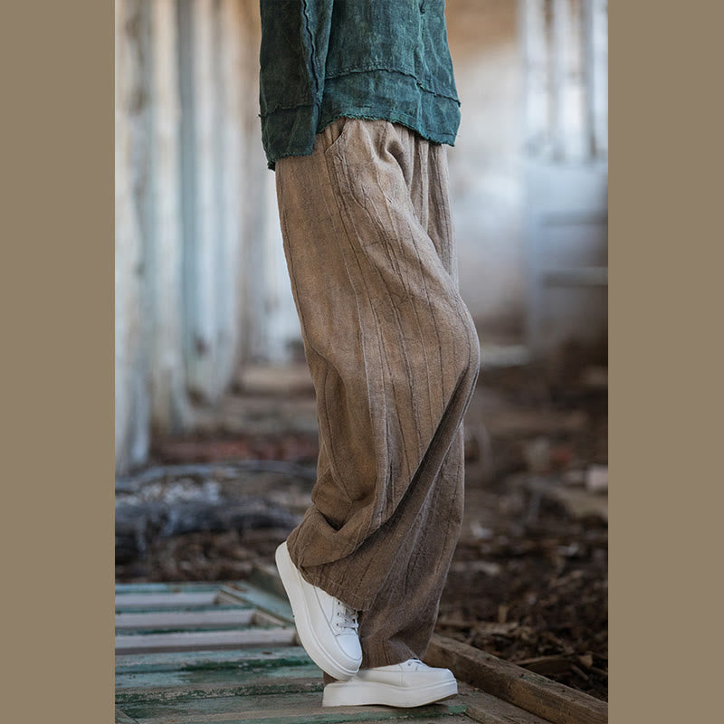 Buddha Stones Retro Tie Dye Harem Pants Casualowe damskie spodnie do jogi z kieszeniami - image 23