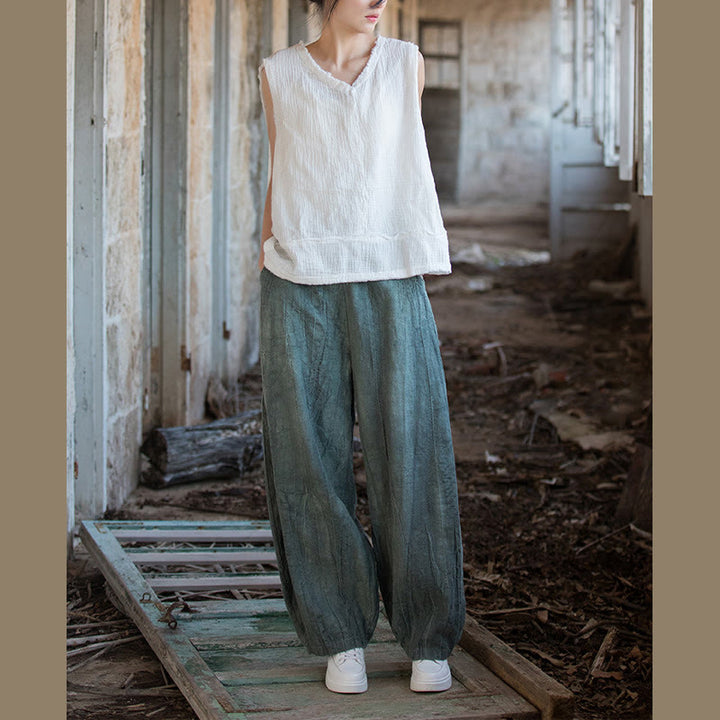 Buddha Stones Retro Tie Dye Harem Pants Casualowe damskie spodnie do jogi z kieszeniami - image 30