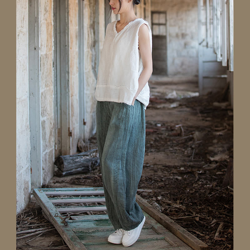 Buddha Stones Retro Tie Dye Harem Pants Casualowe damskie spodnie do jogi z kieszeniami - image 31