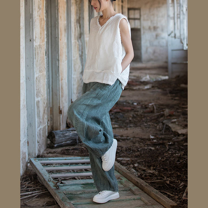 Buddha Stones Retro Tie Dye Harem Pants Casualowe damskie spodnie do jogi z kieszeniami - image 32