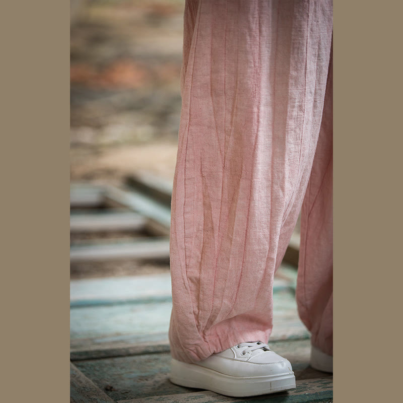 Buddha Stones Retro Tie Dye Harem Pants Casualowe damskie spodnie do jogi z kieszeniami - image 42