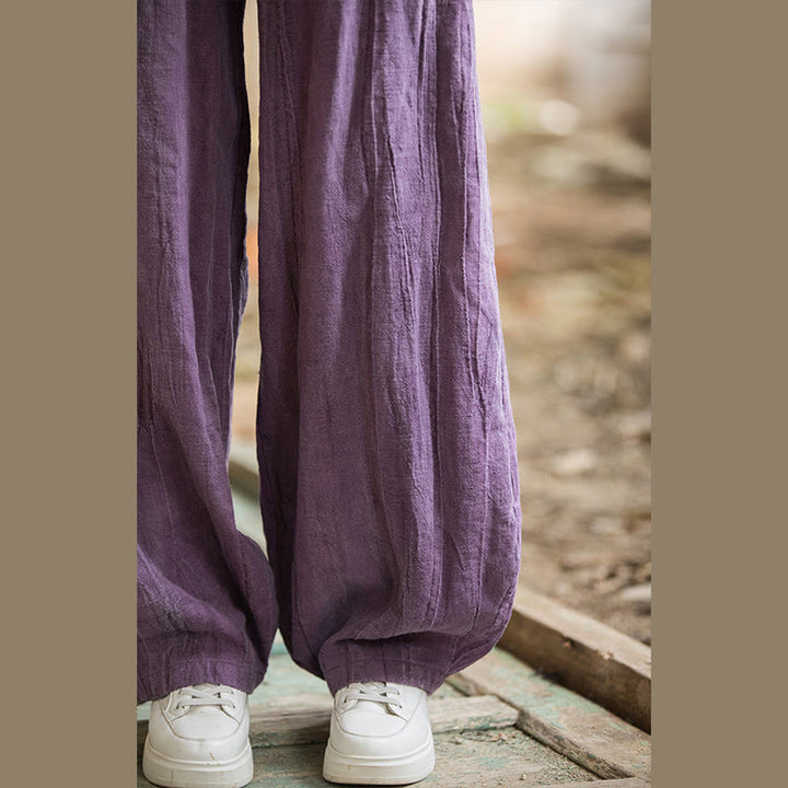 Buddha Stones Retro Tie Dye Harem Pants Casualowe damskie spodnie do jogi z kieszeniami - image 50
