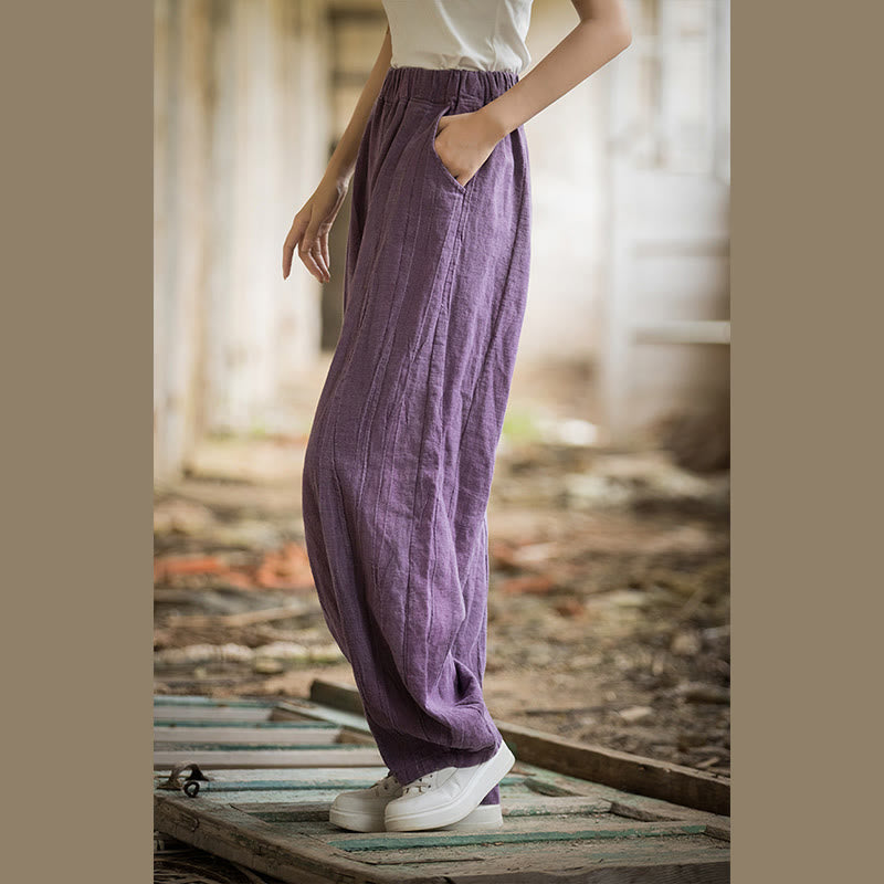 Buddha Stones Retro Tie Dye Harem Pants Casualowe damskie spodnie do jogi z kieszeniami - image 46