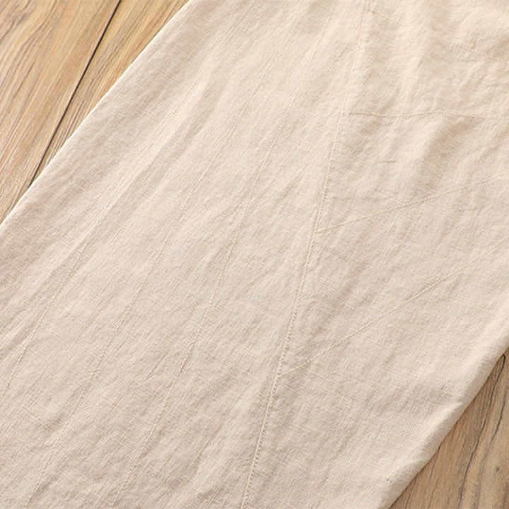 Buddha Stones Jednokolorowe Luźne Spodnie Harem Jogi Z Kieszeniami - image 15