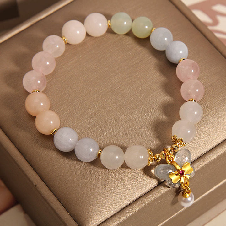 Bransoletka z Buddha Stones Morganite Confidence Butterfly