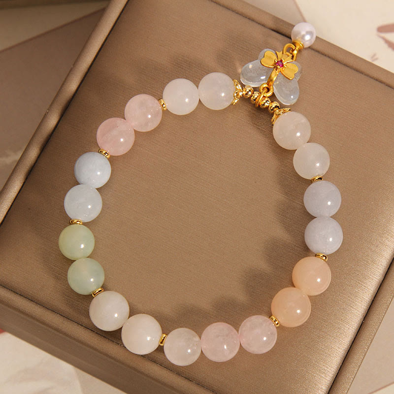 Bransoletka z Buddha Stones Morganite Confidence Butterfly