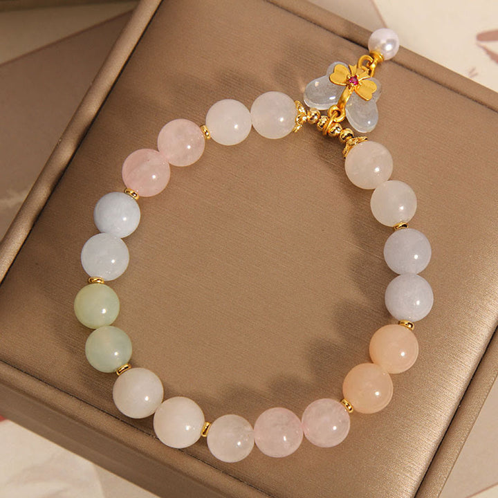 Bransoletka z Buddha Stones Morganite Confidence Butterfly
