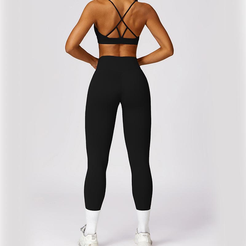 Buddha Stones Damskie Krótki Rękaw T-shirt Top Wysoki Stan Legginsy Spodnie Do Sportu Joga - image 12
