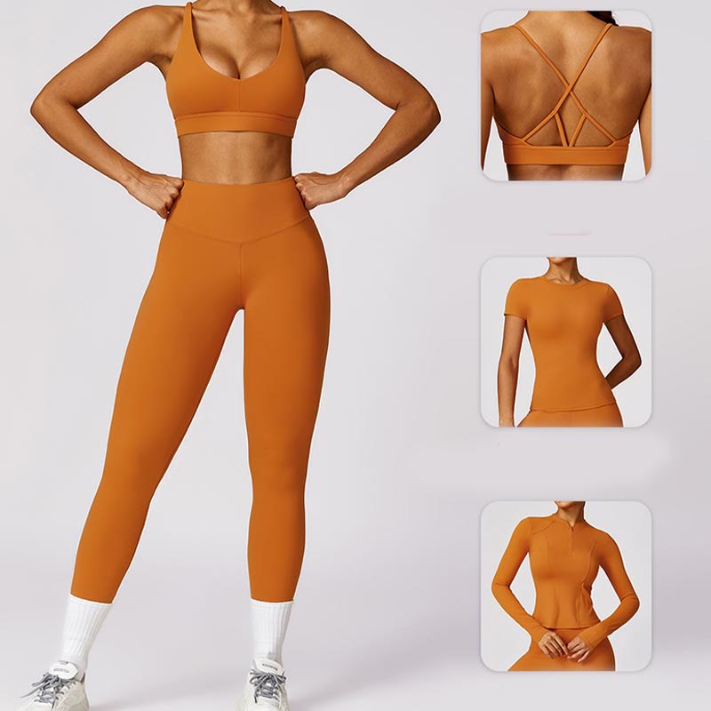 Buddha Stones Damskie Krótki Rękaw T-shirt Top Wysoki Stan Legginsy Spodnie Do Sportu Joga - image 27