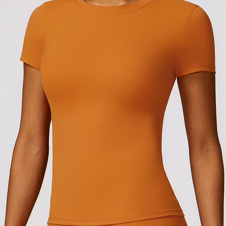 Buddha Stones Damskie Krótki Rękaw T-shirt Top Wysoki Stan Legginsy Spodnie Do Sportu Joga - image 14