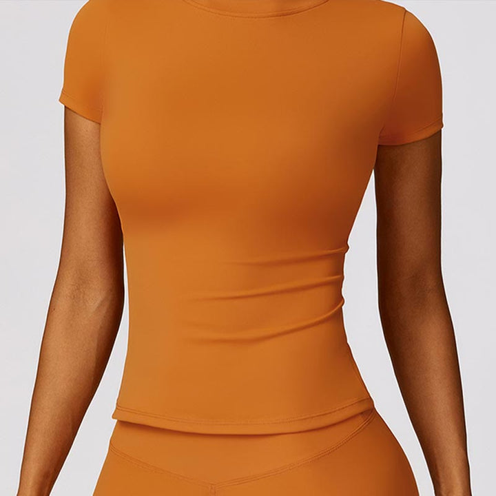 Buddha Stones Damskie Krótki Rękaw T-shirt Top Wysoki Stan Legginsy Spodnie Do Sportu Joga - image 15