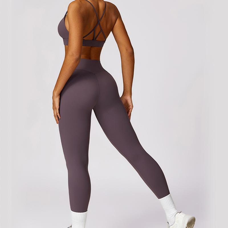 Buddha Stones Damskie Krótki Rękaw T-shirt Top Wysoki Stan Legginsy Spodnie Do Sportu Joga - image 54