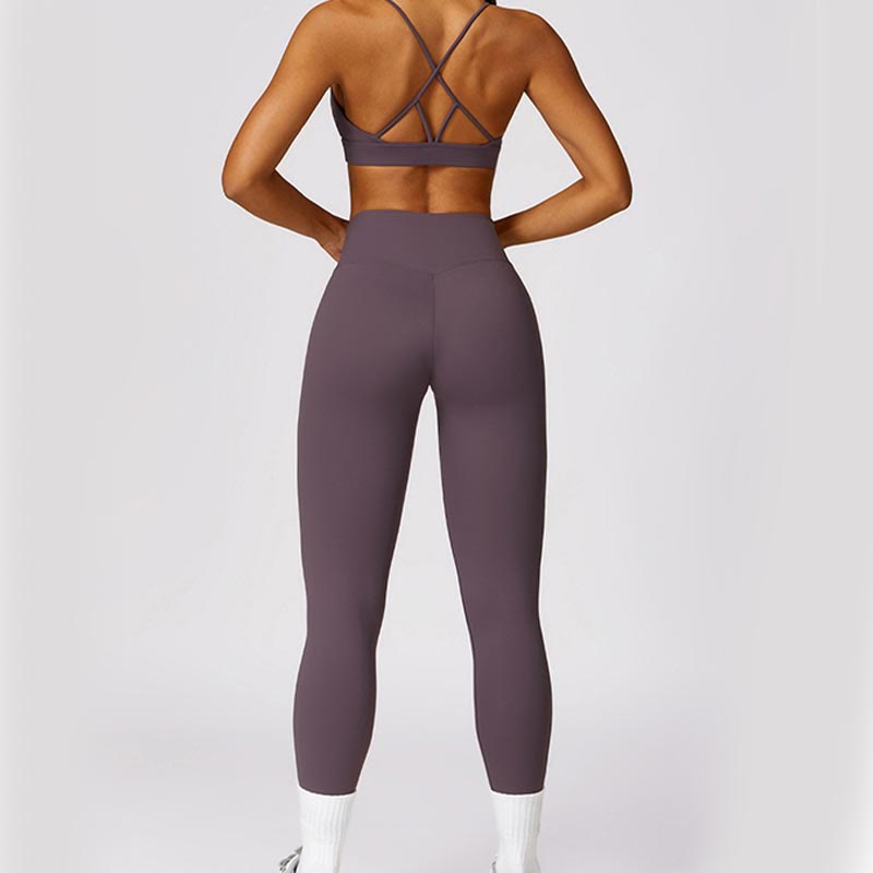 Buddha Stones Damskie Krótki Rękaw T-shirt Top Wysoki Stan Legginsy Spodnie Do Sportu Joga - image 55